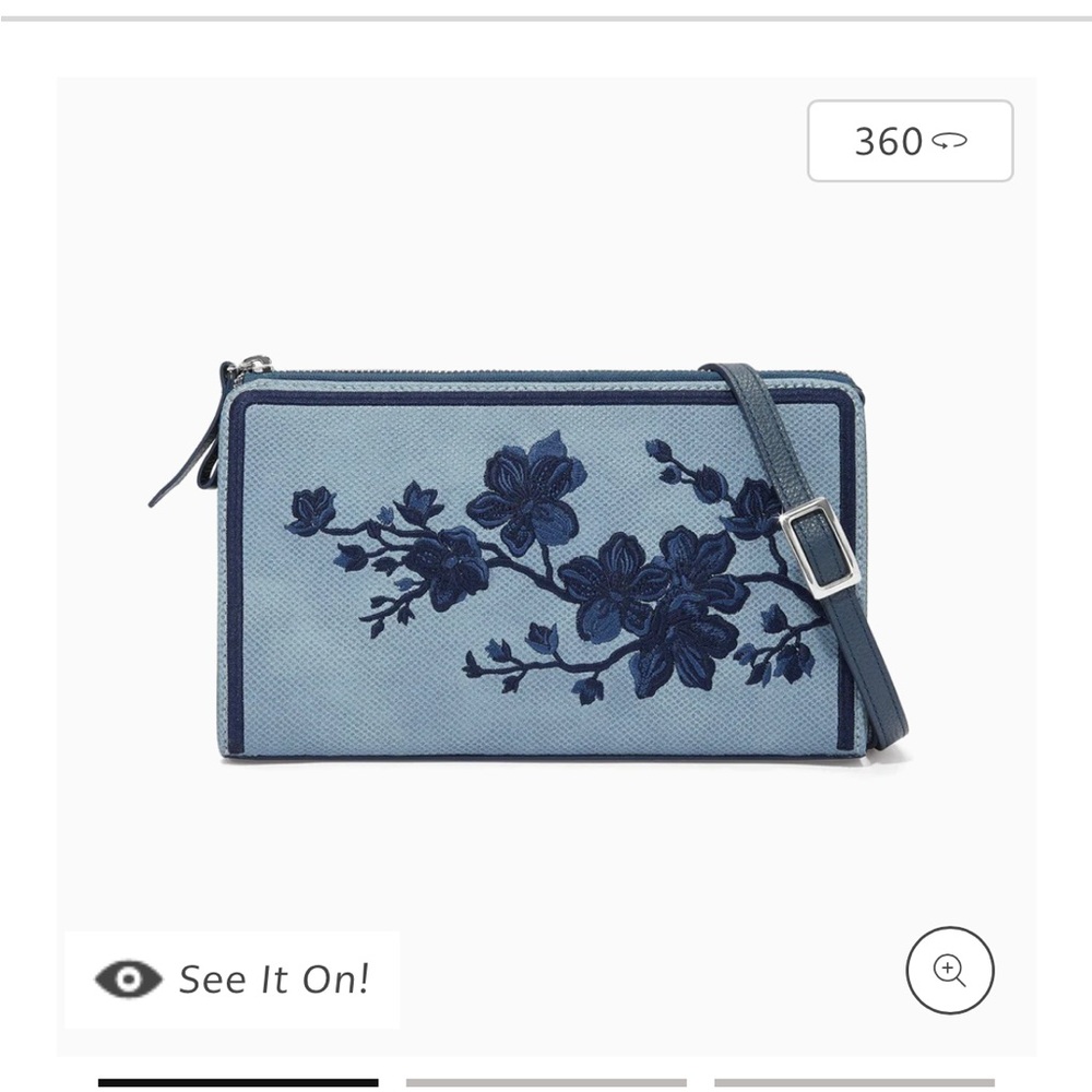 Brighton Crossbody Kyoto in Bloom Indigo New
